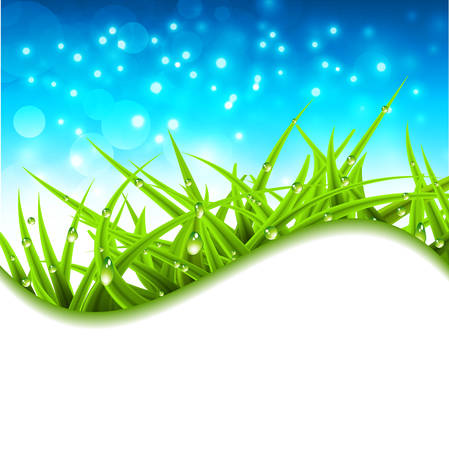 Vector illustration of spring landscape.のイラスト素材