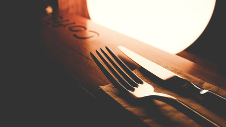 Night at Restaurantの写真素材