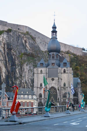 the collegiate church of Dinantのeditorial素材