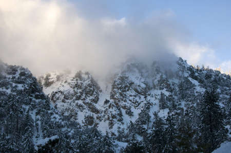 snowy mountainsの写真素材
