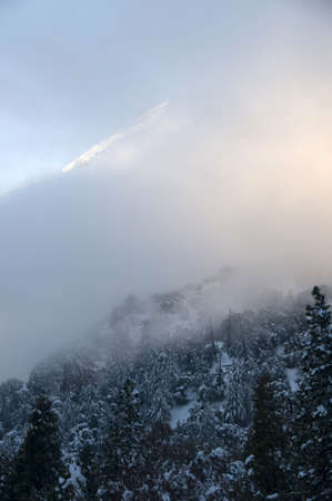 snowy mountainsの写真素材