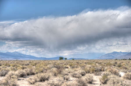 virga rain over the desertの写真素材