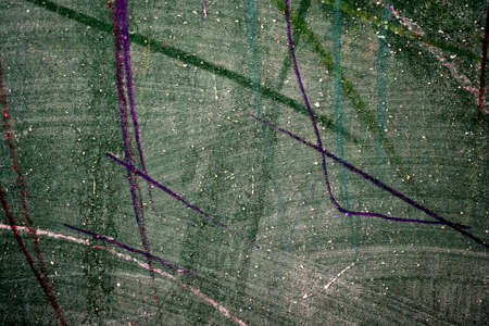 colored stripes on the school boardの写真素材