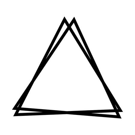 Geometric triangular frame