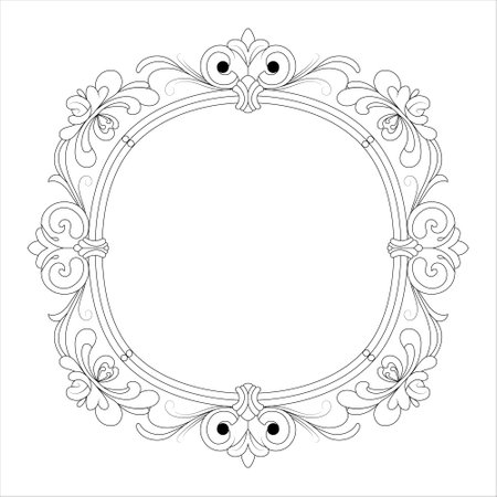 Ornate frames. Frame with an ornament.のイラスト素材