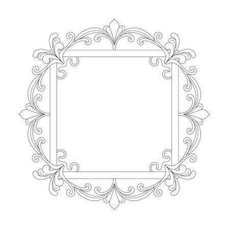 Ornate frames. Frame with an ornament.のイラスト素材