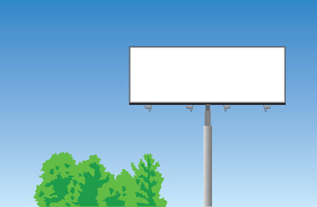 Vector. Blank road billboardのイラスト素材
