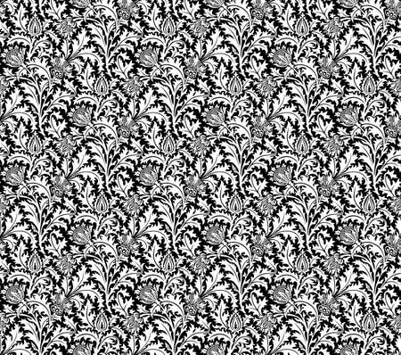 Seamless floral branches pattern. Big XXL sizeの写真素材