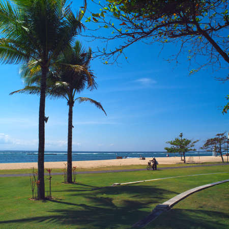 Tropical beach. Nusa Dua, Bali, Indonesia. の写真素材