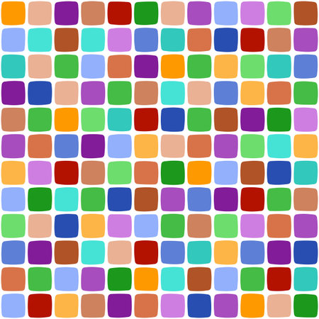 Mosaic with colorful stones. Vector design.のイラスト素材