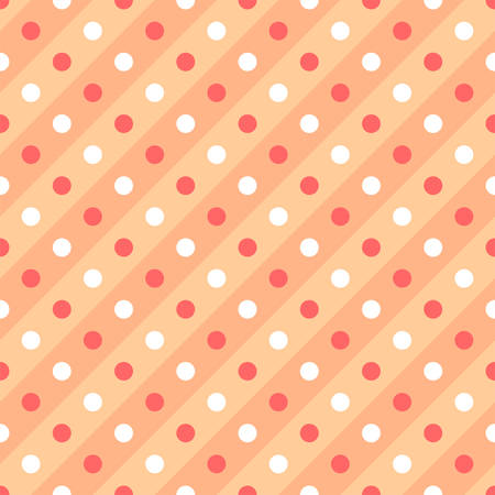 Seamless pattern with dots on diagonal lines. Vector design.のイラスト素材