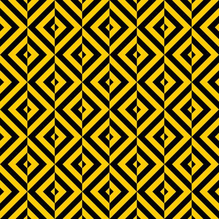 Seamless pattern of golden zigzags on black background. Geometric ornament for fabric. Vector design.のイラスト素材