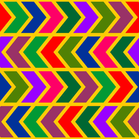 Festive seamless pattern with abstract colorful ornament. Art for gift wrap. Vector image.のイラスト素材