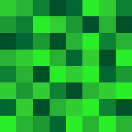 Square plaid pattern with different shades of green. Vector image.のイラスト素材