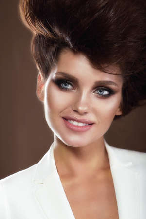 Portrait of Sophisticated Smiling Womanの写真素材