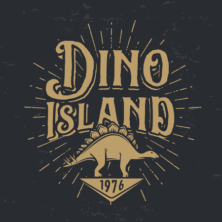 dino island icon conceptのイラスト素材