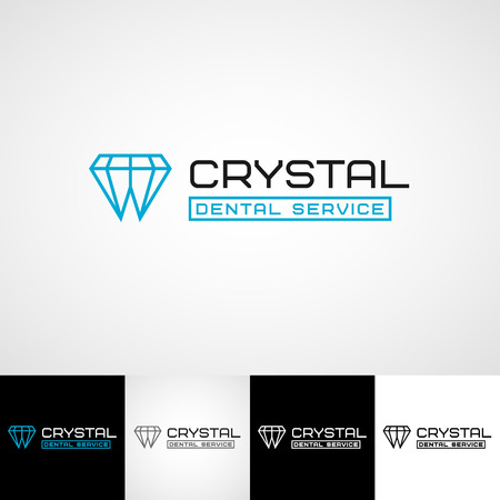 Creative dental iconのイラスト素材