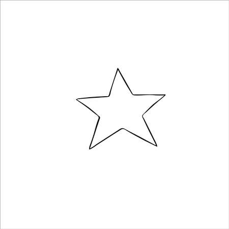 Star Isolated Flat Web Mobile Icon Vector Sign Symbol Button Element Silhouetteのイラスト素材
