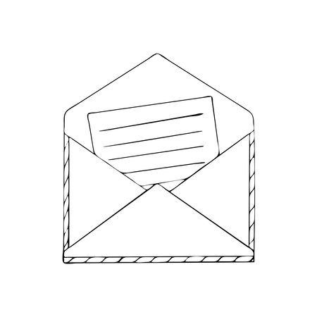 mail envelope message clip art vector illustrationのイラスト素材