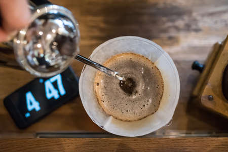 Chemex Filter Coffeeの写真素材