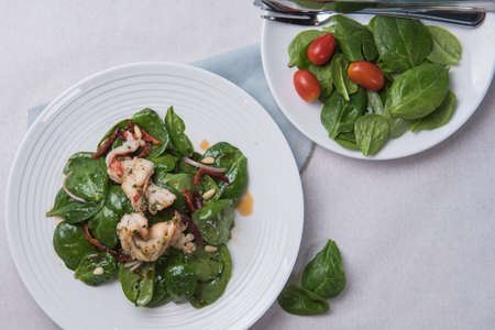 Shrimp Balsamic Saladの写真素材
