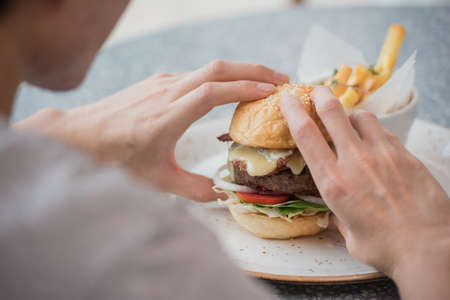What  we did for Cheese Burgerの写真素材