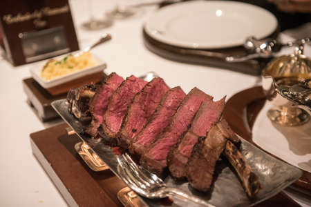 Tomahawk wagyu beefの写真素材