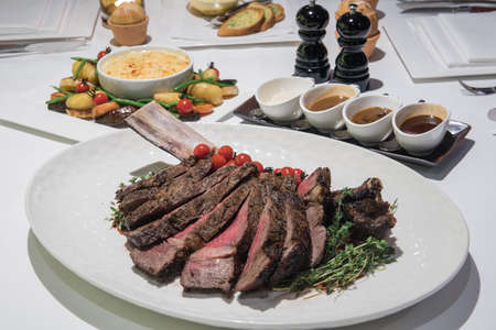 Tomahawk wagyu beefの写真素材