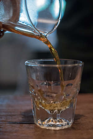 pouring Coffeeの写真素材