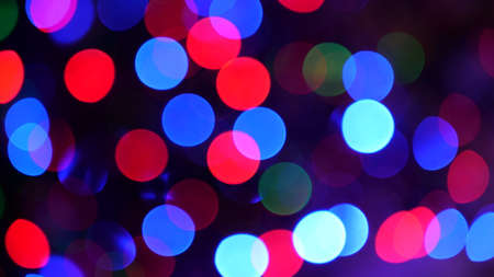 Abstract fairy lights bokeh backgroundの写真素材