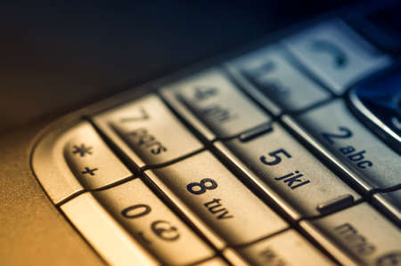 Cell phone keyboard close upの写真素材