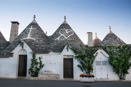 Trulli in the southern Italian town of Alberobello, Apulia, Italyのeditorial素材