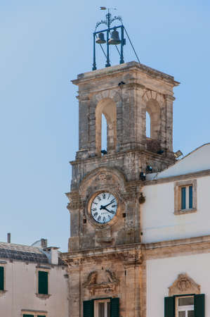 Belltower in Martina Franca, Puglia, Italy.のeditorial素材