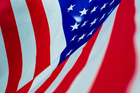 Close up american flagbackground pattern