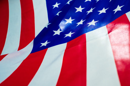 Close up american flagbackground pattern