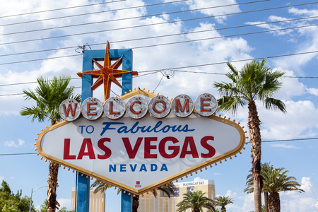 Welcome to Las Vegas signのeditorial素材