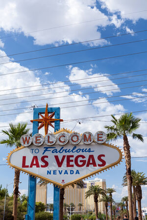 Welcome to Las Vegas signのeditorial素材