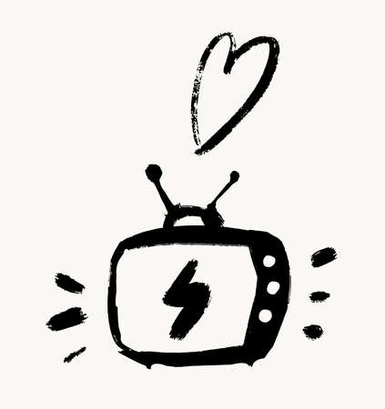 Hand drawn vector of photo camera, icons, labelsのイラスト素材