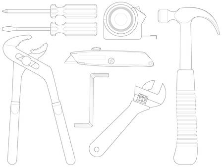 Work toolsのイラスト素材