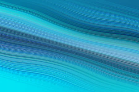 Digital wavy abstract background. Blue color modern background for tech.の写真素材