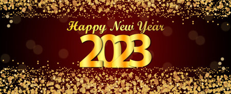 New year 2023 banner, poster for celebration