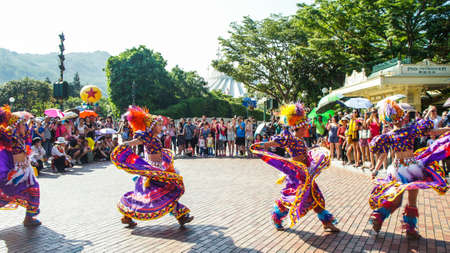 Disneyland Hong Kong Caravan Paradeのeditorial素材