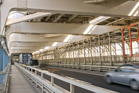 TOKYO BAY,TOKYO JAPAN, Circa April 2011  Rainbow Bridge, Tokyo Circa April 2011  This landmark...