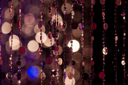Circles, lights and colours warm red earth tonesの写真素材