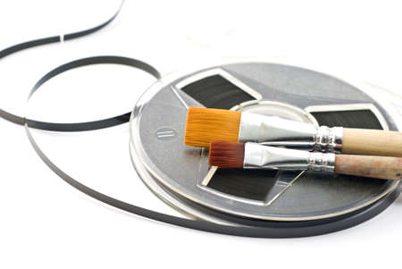 brushes on filmの写真素材