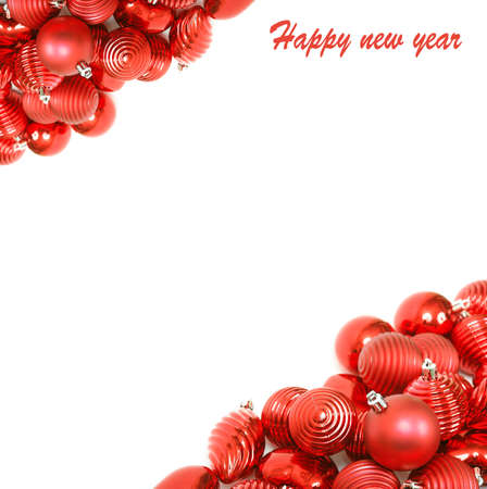 red christmas ornament backgroundの写真素材