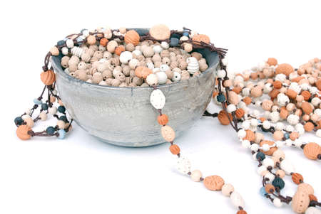 Ceramic beadsの写真素材