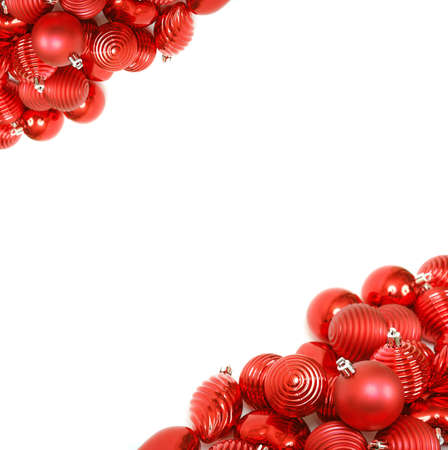 red christmas ornament backgroundの写真素材
