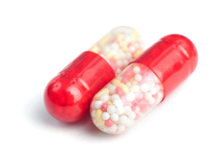 pills isolated on white background