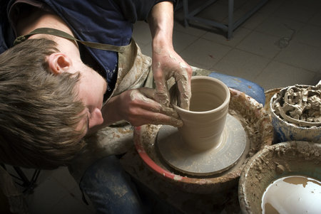 potter on the potters wheel